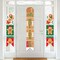 Big Dot of Happiness Gingerbread Christmas - Hanging Vertical Paper Door Banners - Gingerbread Man Holiday Party Wall Decor Kit - Indoor Door Decor